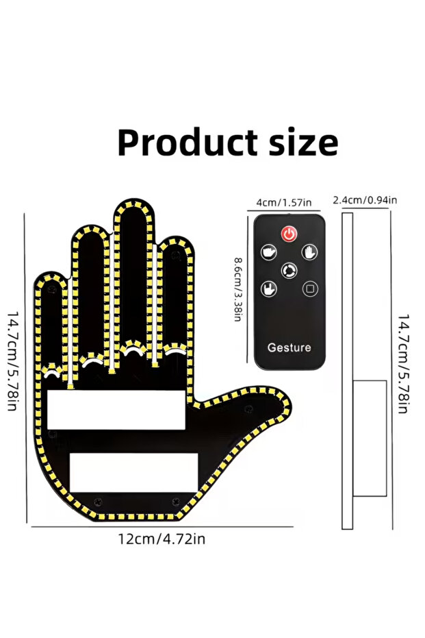 LED Lamp with Remote Control – Visual Signaling, Quick Assembly, Wireless - 3