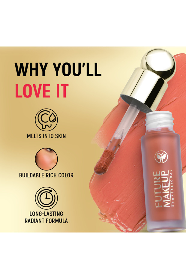 أحمر خدود سائل ناعم الملمس - 3