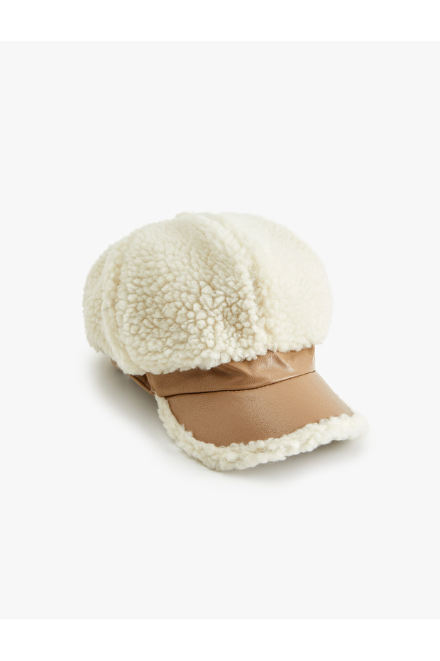 Plush Detailed Cap Hat