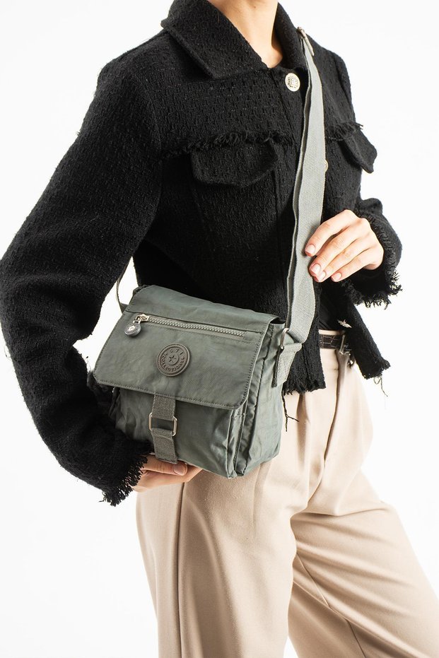 Ultra Light Waterproof Crossbody Shoulder Bag Gray Model: (571-6S)