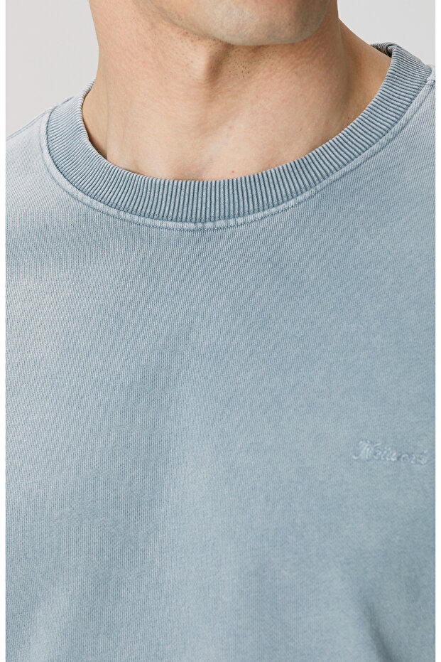 Mavi Armalı Sweatshirt - 6