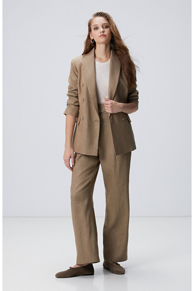 Açık Bej Melanj Kazak - 2