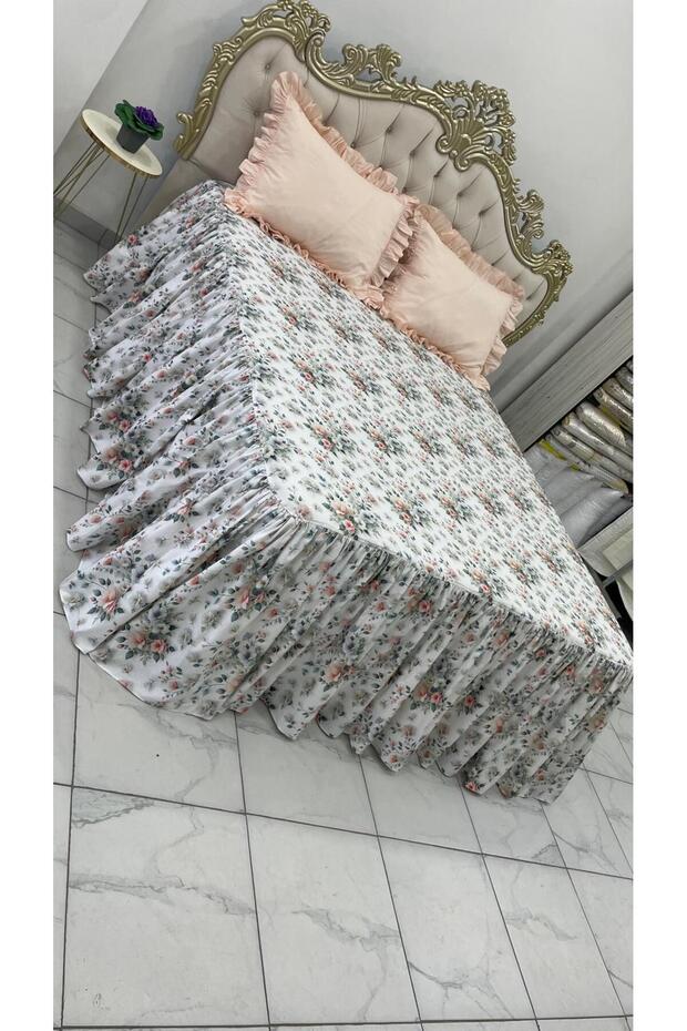 5D Elastic Skirted Ruffle Sheet Set