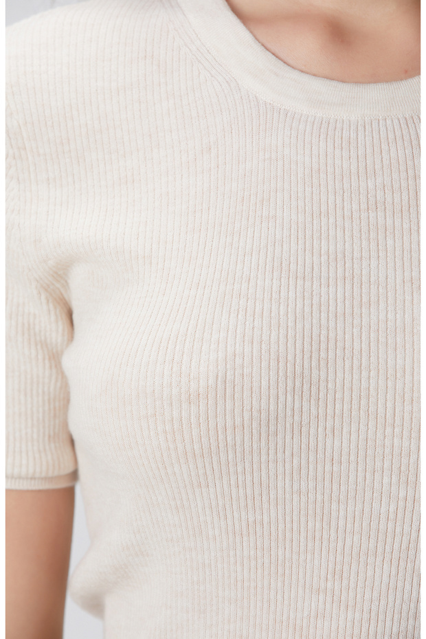 Açık Bej Melanj Kazak - 6