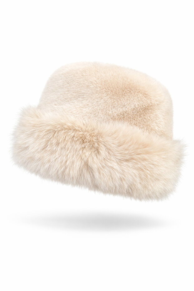 Fur Textured Women's Winter Hat | Soft & Warm | Luxurious Looking Cold Weather Hat