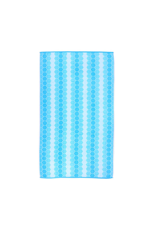 Beach Towel Cool Hexagon 86 X 162 Cm Cotton Pool Towel