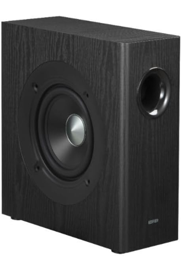 T5s Active Subwoofer 8in 70W, 35Hz, Low-Pass Filter, MDF Enclosure, RCA, BLACK