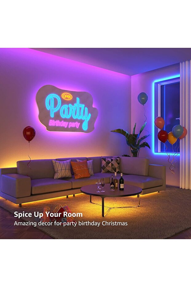 شريط إضاءة ليد من ليبرو بطول 10 متر مع جهاز تحكم عن بعد، قابل للتعتيم - 8