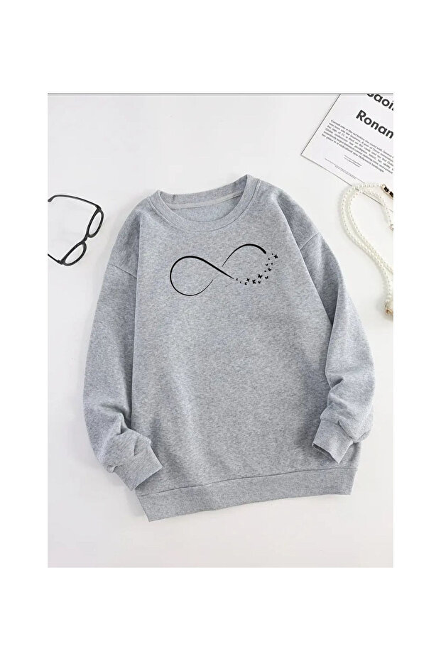 Women's Printed Crew Neck Comfortable Fit Women's Sweatshirt