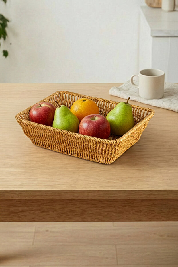 Rectangular Rattan Mini Bread Basket - Bb6061 - 2