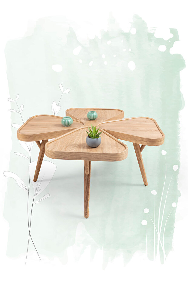 İnci Orta Sehpa Meşe - 1