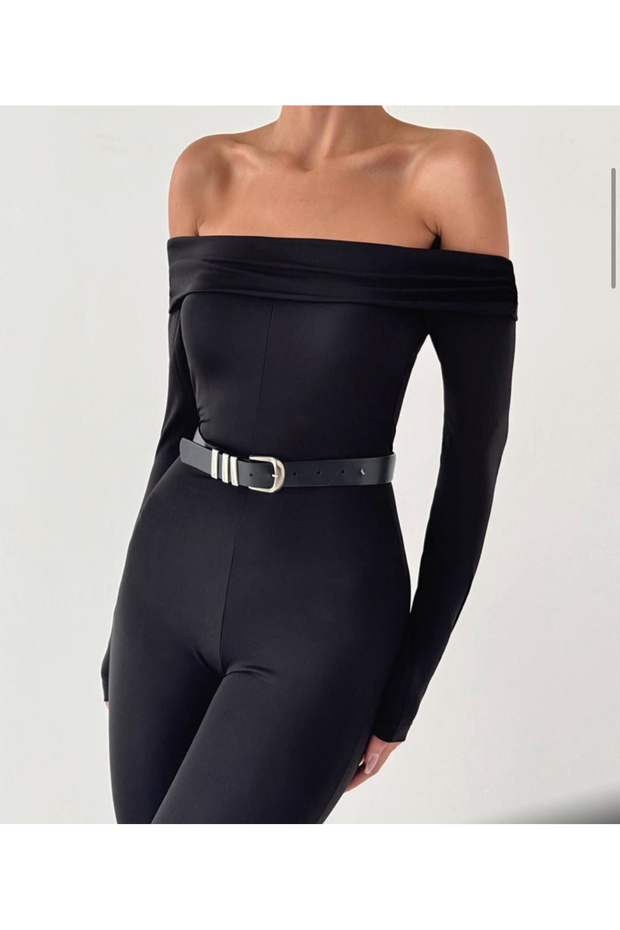 Off-shoulder bodycon jumpsuit - 3
