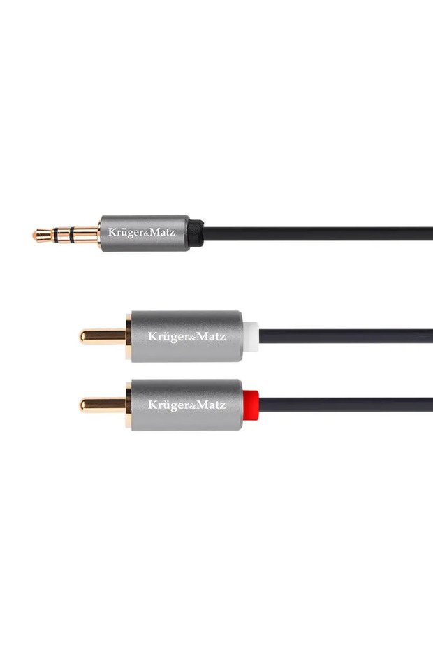 Cablu jack 3.5 mm - 2x RCA 3m Basic KRUGER&MATZ - 1