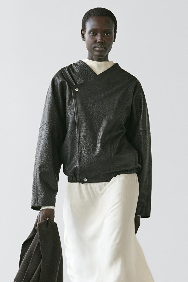 Deri bomber ceket - 2