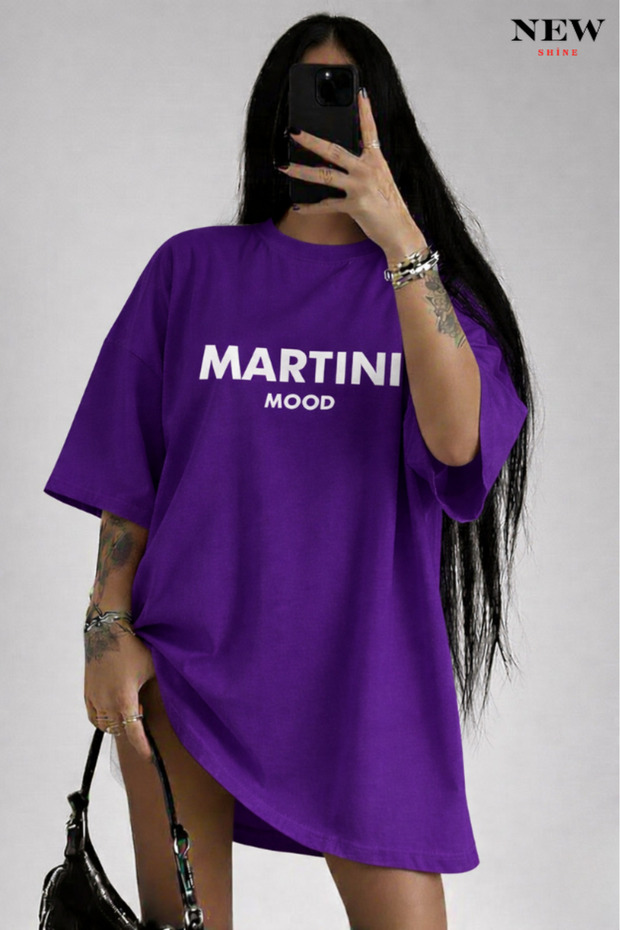 Martini Mood Printed Unisex T-Shirt