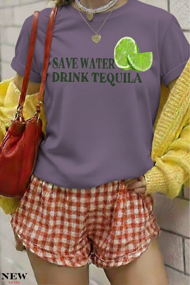 Save Water Drink Printed Unisex T-Shirt