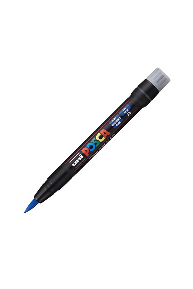 UNI Brush marker, BLUE - 1