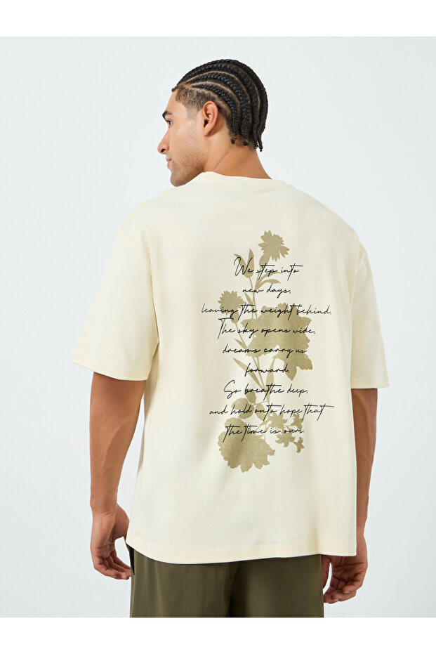 Men Oversized Floral Graphic T-Shirt