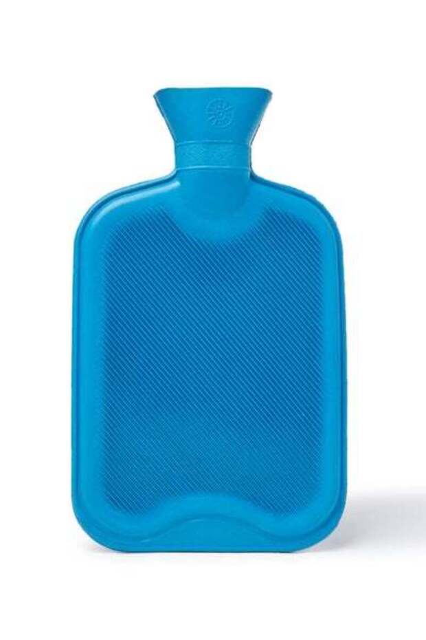 3WA-BLU-0128 HOT WATER BOTTLE 2L - PLUSH COVER BLUE