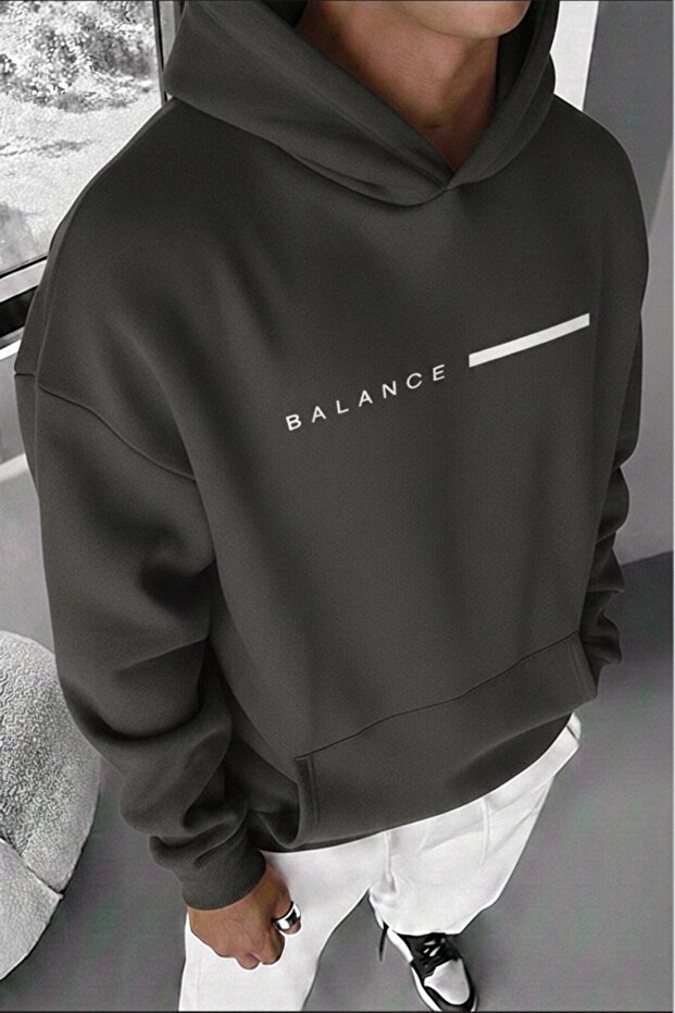 سويت شيرت بقلنسوة للرجال من Smoked Blance مطبوع