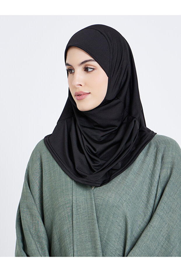 حجاب أسود سادة - 1