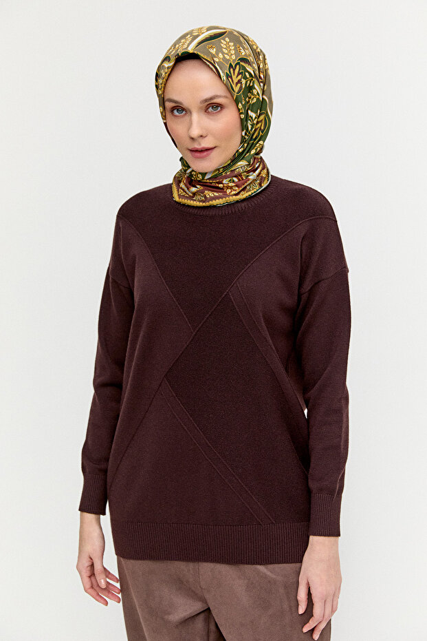 Parçalı Triko Tunik - 3