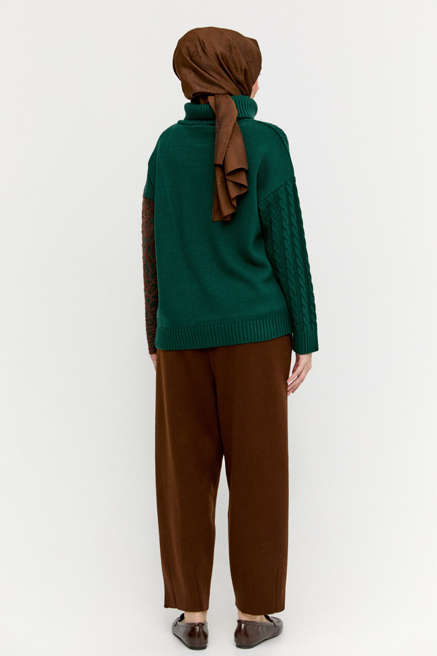 Boğazlı Triko Bluz - 6