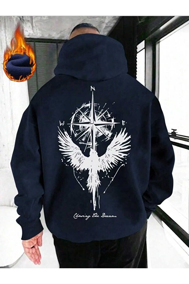 Men's Printed Sweatshirt Oversize. Class .1 Quality Fabric.