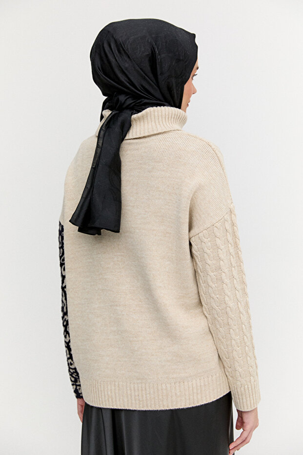 Boğazlı Triko Bluz - 6