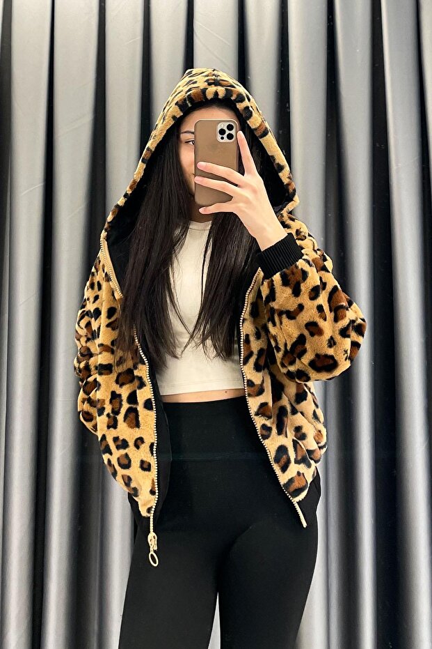 معطف من القطيفة منقوش - ليوبارد LEOPAR - 2