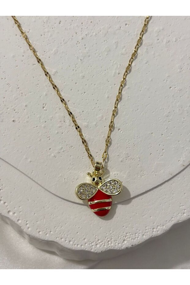 Kırmızı Arılı Kolye - 3