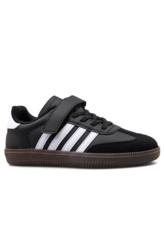 (Lafonten) Velcro Children's Sneakers Black