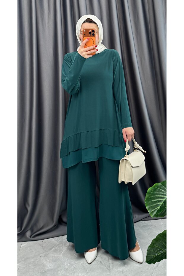 Flared Double Suit with Trousers