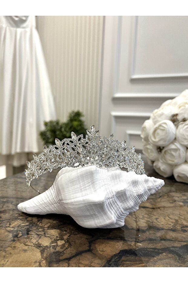 Crystal Stone Design Bridal Tiara High Quality Wedding Henna Engagement Promise Crown A-11 Tky0448