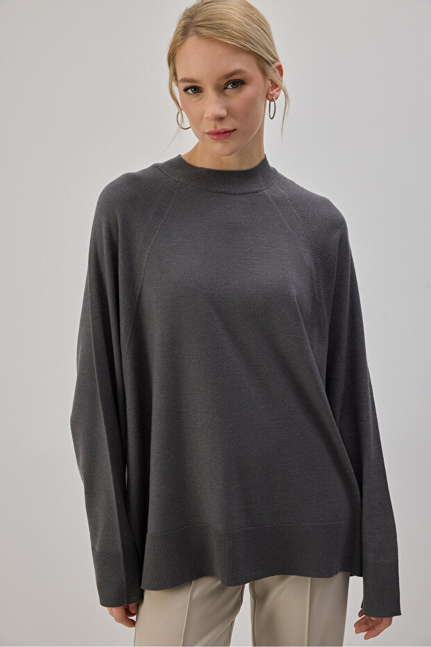 OVERSİZE BASIC TRİKO KAZAK - 3