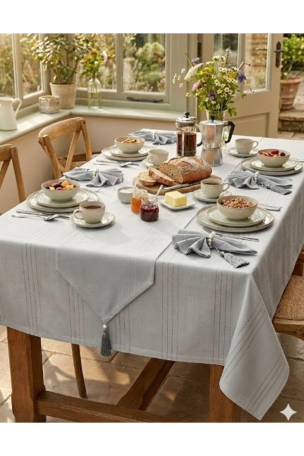 Carmen Dining Table Cloth Set for 12 People 26 Pieces