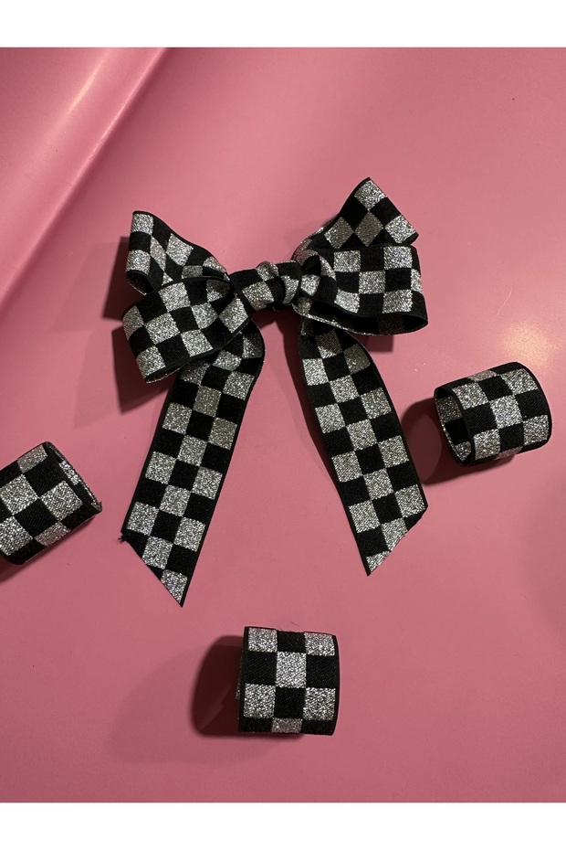 Checkered Ribbon 3 Rolls