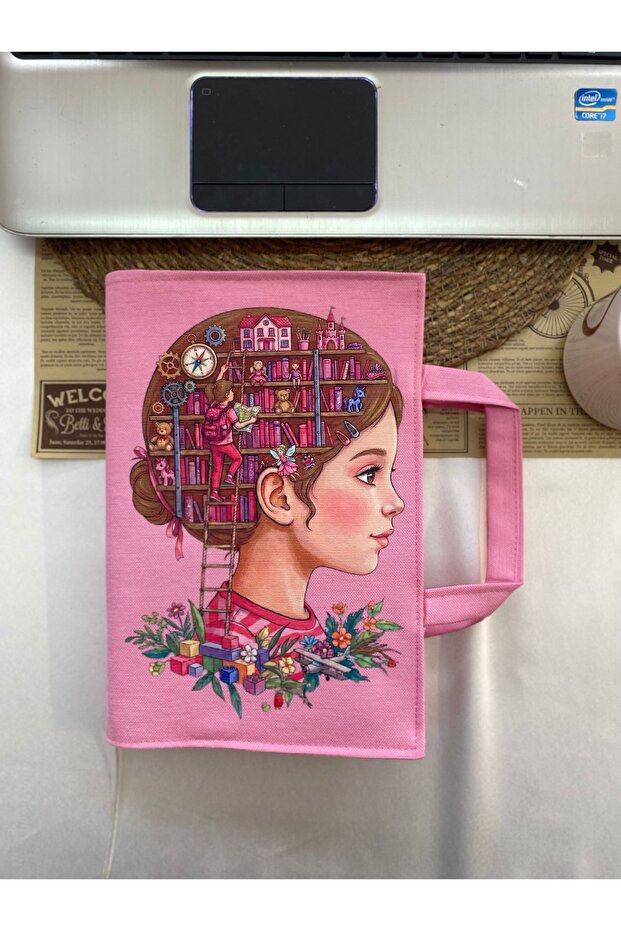 Pink Kitçan 17×24 Waterproof Book Bag – Standard Book Cover, Printed Cloth Bags