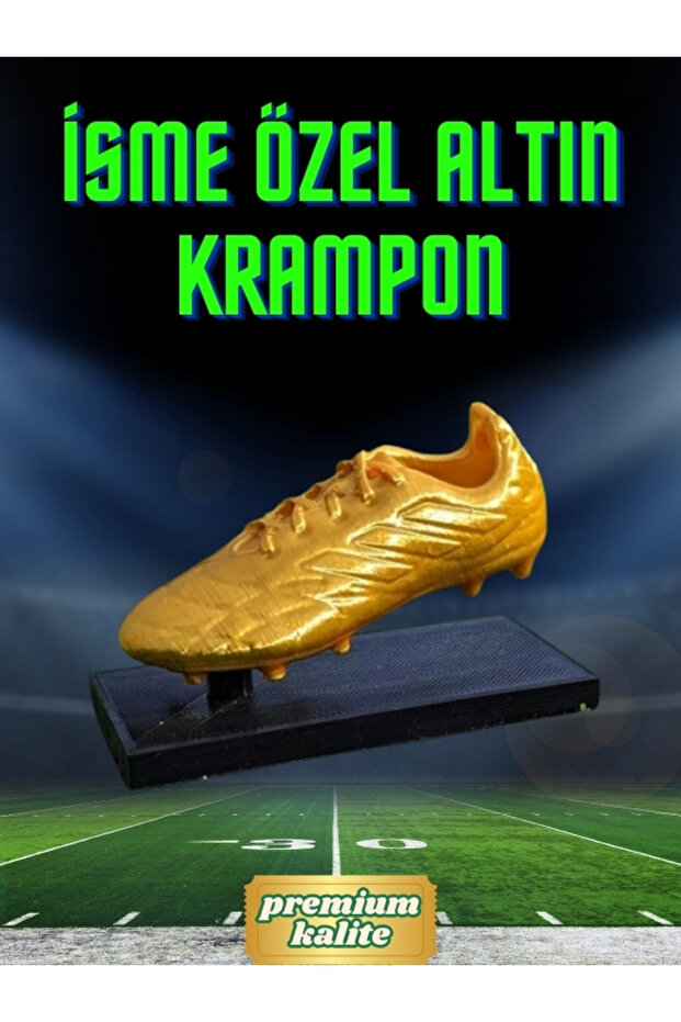 İsme Özel Altın Krampon Şampiyonluk Figürü - 1