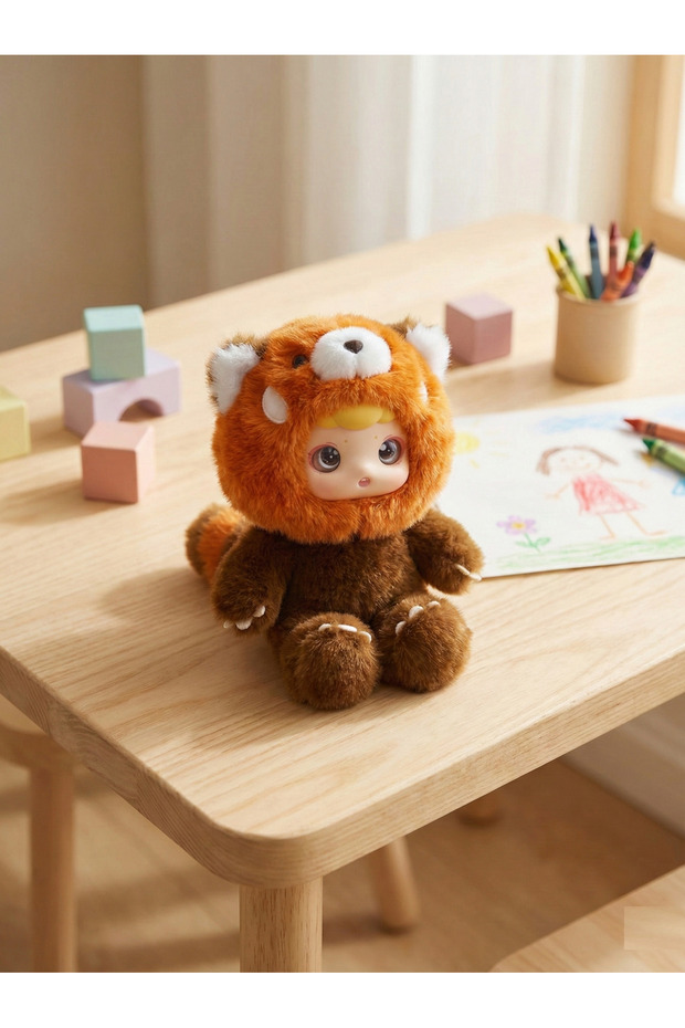 🌟 Cute Costumed Mascot Vinyl Plush Doll Keychain 🧸 - Friend Accessory