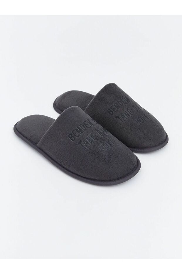 Lcw Steps Slogan Printed Men's House Slippers