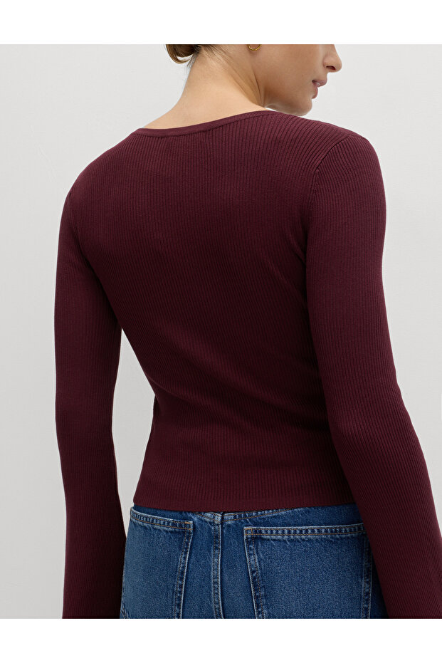 Geniş Kollu Triko Üst - 4