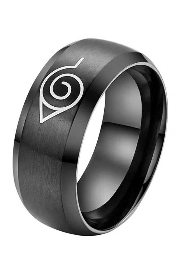 خاتم أنمي ناروتو المصنوع من الفولاذ التيتانيوم - 1