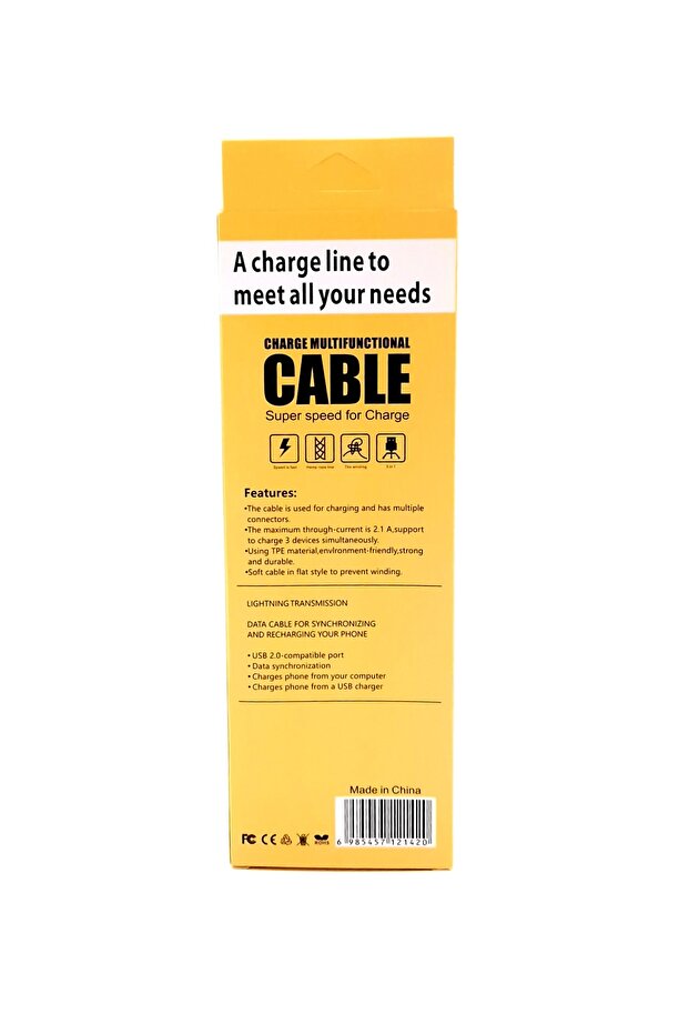3-in-1 CABLE – Fast Charging and Maximum Versatility - 2