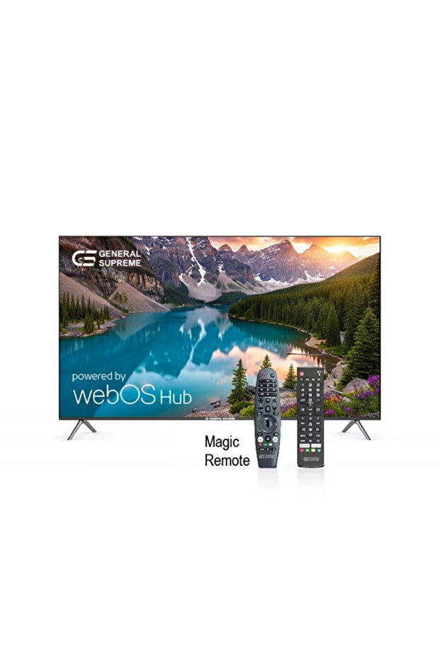 جنرال سوبريم. جنرال سوبريم شاشة 75 بوصه، فائقة الدقة (4K-UHD)، سمارت، نظام ويب او اس، ريموت ذكي