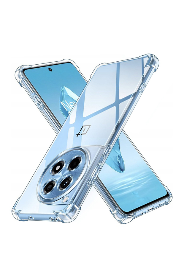 Husa OnePlus 12R Shockproof Clear Silicone, transparenta