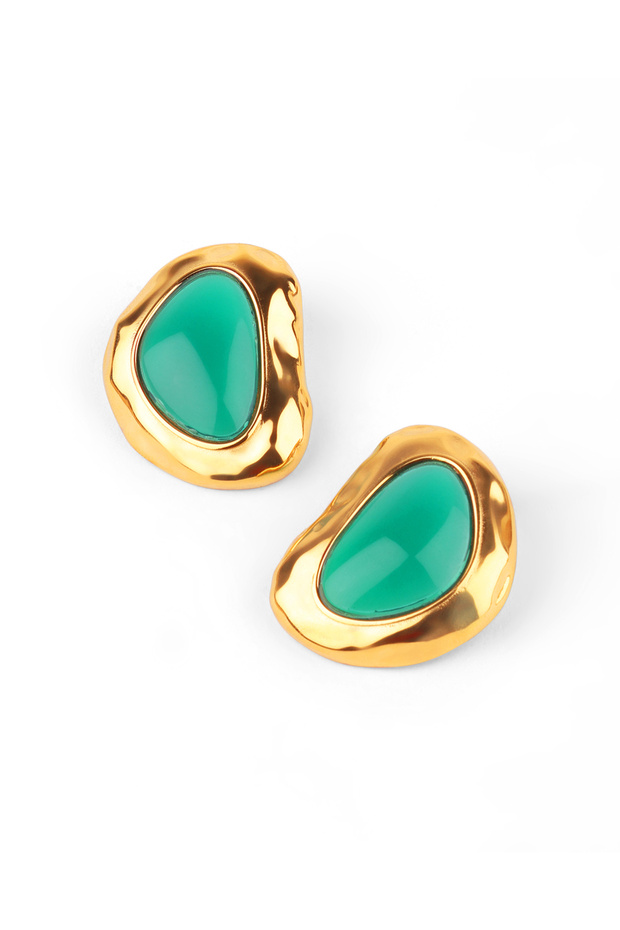 Paris Emerald Stone Earrings