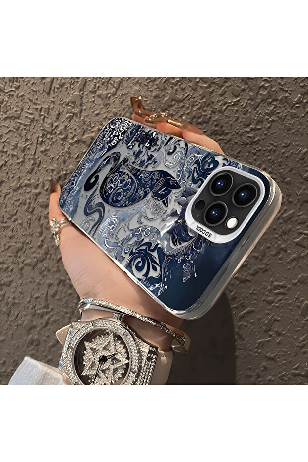 حافظة مضادة للسقوط من السيليكون المتوافقة مع هاتف iPhone 15 Pro، نمط كلاسيكي - 3