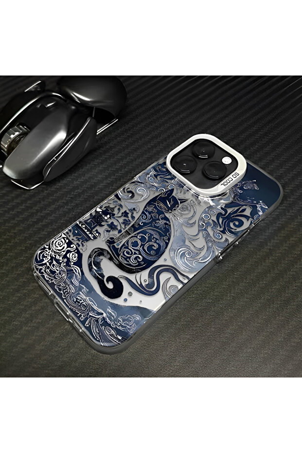 غطاء حماية متوافق مع آيفون 16 برو، مصنوع من السيليكون مع حافة صلبة وظهر مضاد للسقوط، تصميم كلاسيكي - 6