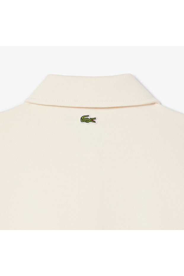 Kadın Relaxed Fit Polo Yaka Bej Sweatshirt - 6